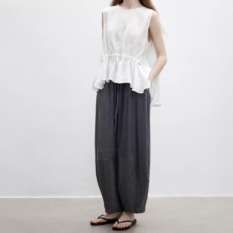 2026 Spring/Summer New Cool and Lightweight Three-Dimensional Cut Ultra-Thin Scissor-Cut Casual Pants for Women in Summer 2026 Spring/Summer New Cool and Lightweight Three-Dimensional Cut Ultra-Thin Scissor-Cut Casual Pants for Women in Summer