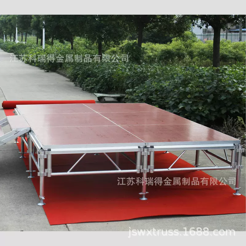 现货供应铝合金拼装舞台 活动升降舞台工厂优惠批发