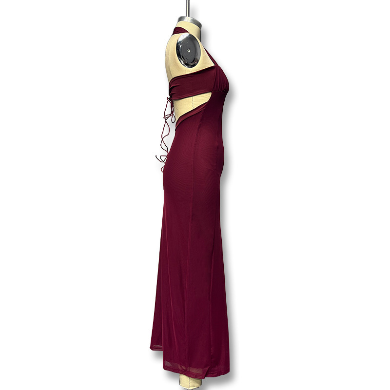 Women's European American Style High Waist Sexy Backless Mermaid Dress Slimming Elegant Fashion 2025 New Feel Cross Border_ecoleips.com