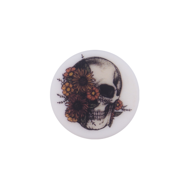 Nuevo bebé suministros de dibujos animados ronda retro impresión pequeña mordedor creativo DIY bebé chupete cadena teether Accesorios