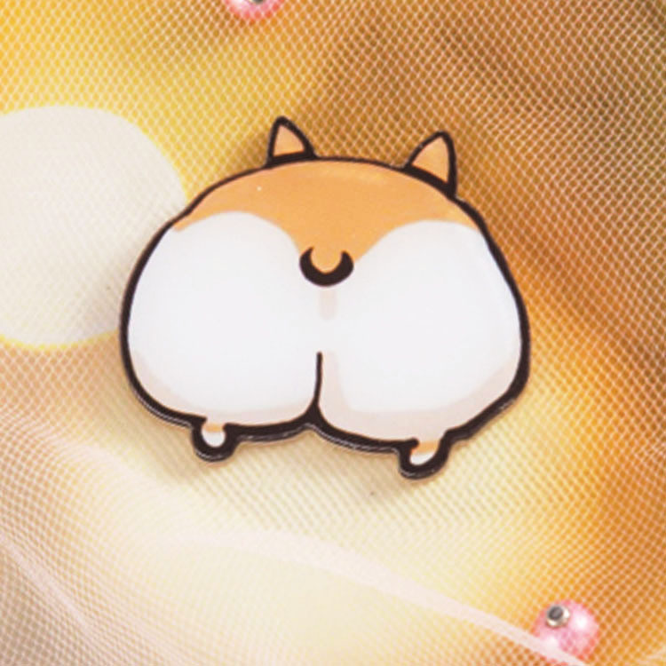 クリエイティブソフト萌えアクリル漫画バッジかわいい小動物ブローチかばんアクセサリーストラップピンパッチカスタム|undefined