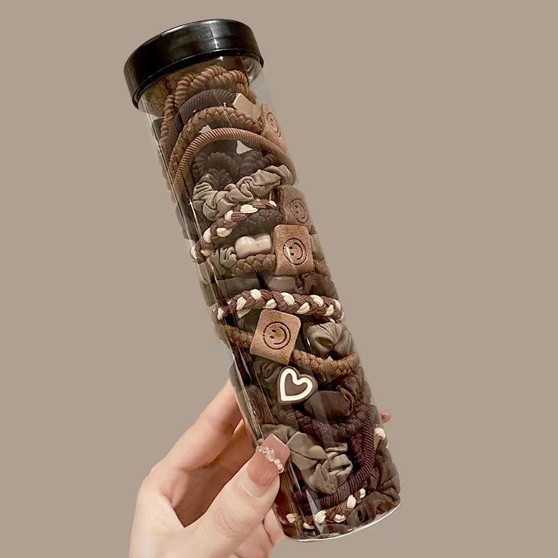 Estilo coreano de alta cuerda de Pelo elástico de las mujeres anillo de toalla simple banda de goma cuerda de pelo de cola de caballo alta anillo de pelo de bebé