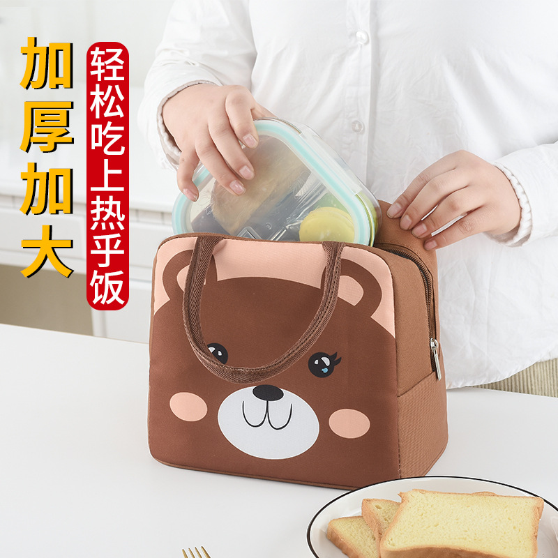 Caja de almuerzo bolsa ins estilo caja de almuerzo portátil de gran capacidad de transporte de mano bolsa de aislamiento estudiante almuerzo bolsa de almuerzo al por mayor