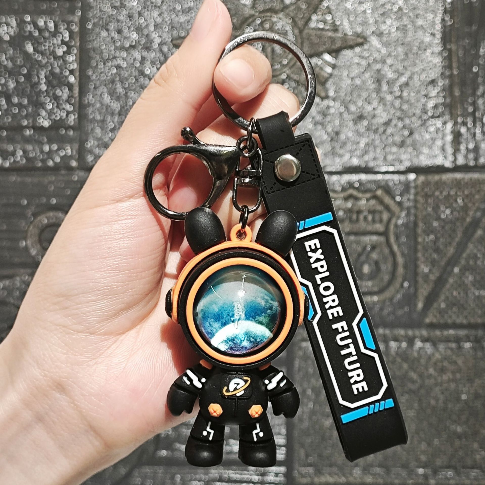 Viaje creativo transfronterizo, muñeca de cielo estrellado, llavero de astronauta, colgante de bolso, decoración de coche, regalo de evento