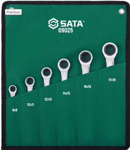 SATA Shida Tools 6-piece Fully Polished Double Plum Blossom Quick Trigger 09025