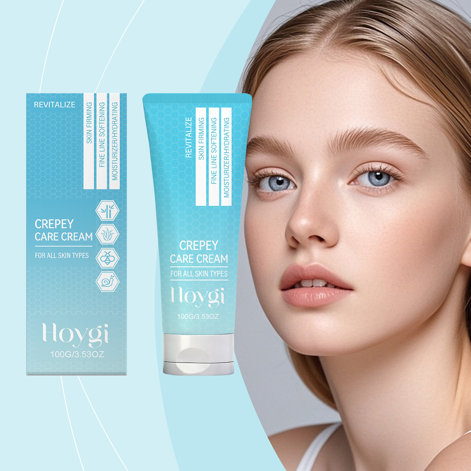 Hoygi Softening and Moisturizing Face Cream Softens Skin, Moisturizes and Locks in Moisture, Brightens and Evens Skin Tone