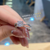 Advanced ring, fashionable accessory, Korean style, high-quality style, wholesale