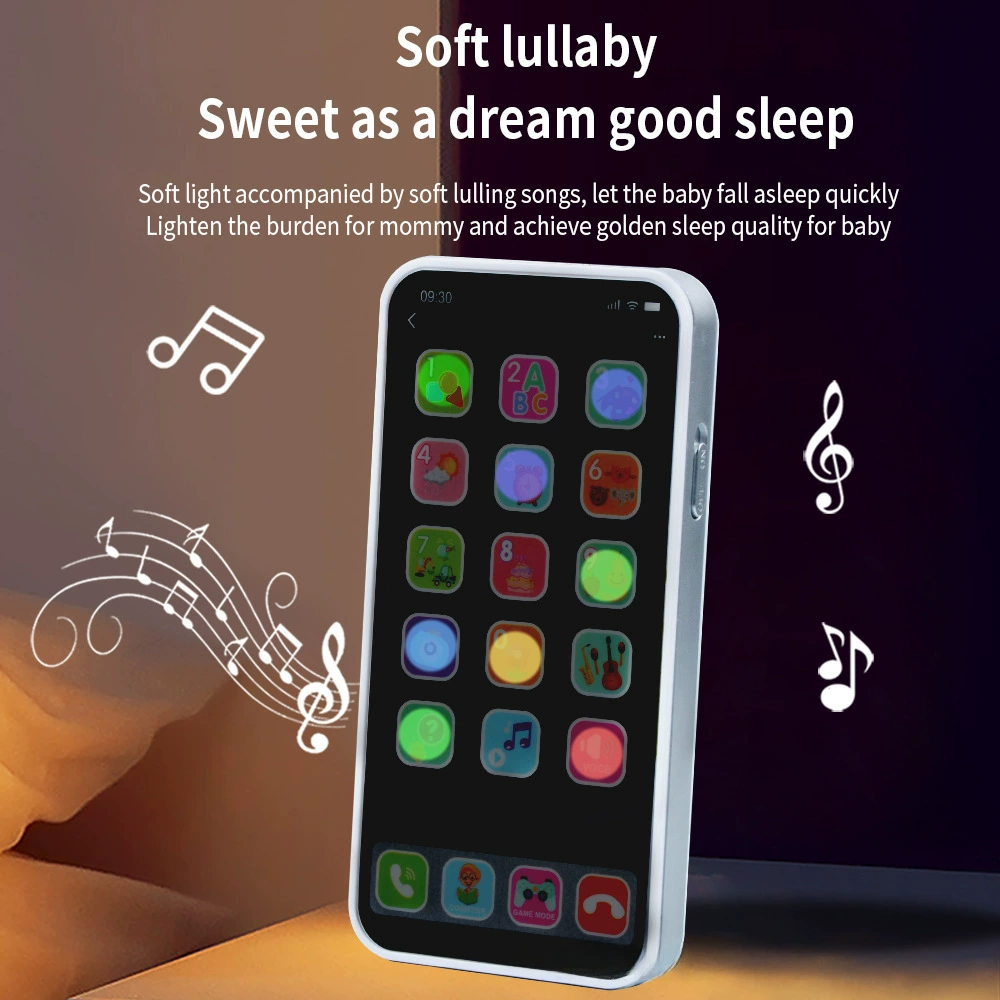 Игрушечный телефон Apple, музыкальный мобильный телефон, реалистичная модель, раннее развитие, сенсорный экран