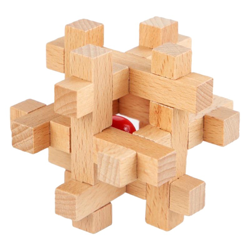 Juguete de inteligencia Kongming Lock Luban Luban Bloques de construcción de espiga y espiga descompresión para estudiantes de nueve cadenas Juego completo de deducción de inteligencia al por mayor
