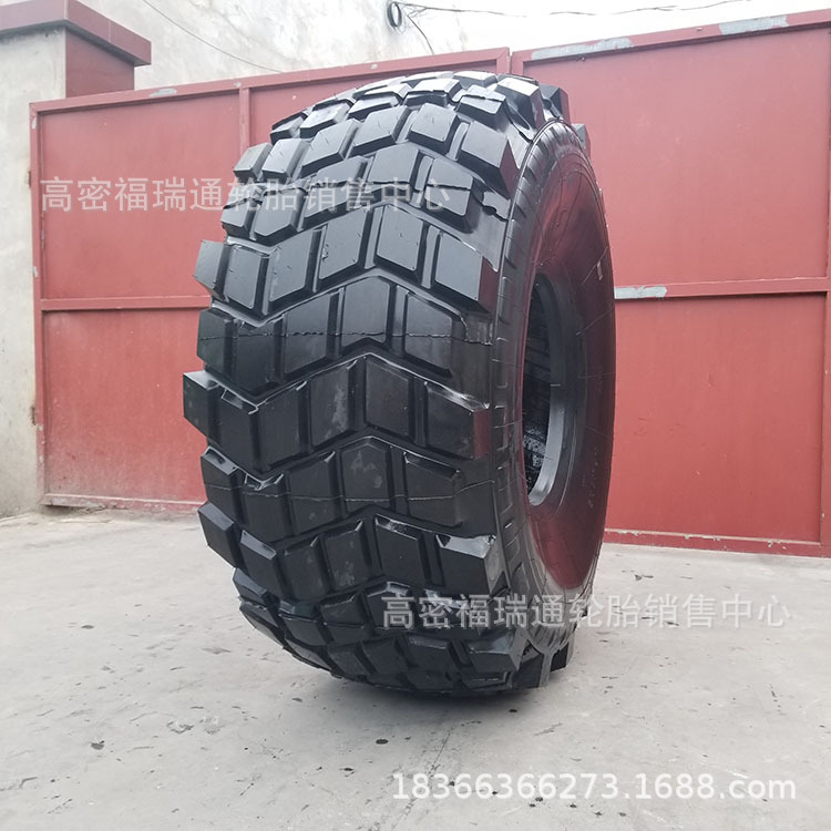 全新24R20.5沙漠油罐车越野花纹真空轮胎24R21加厚耐磨工程轮胎