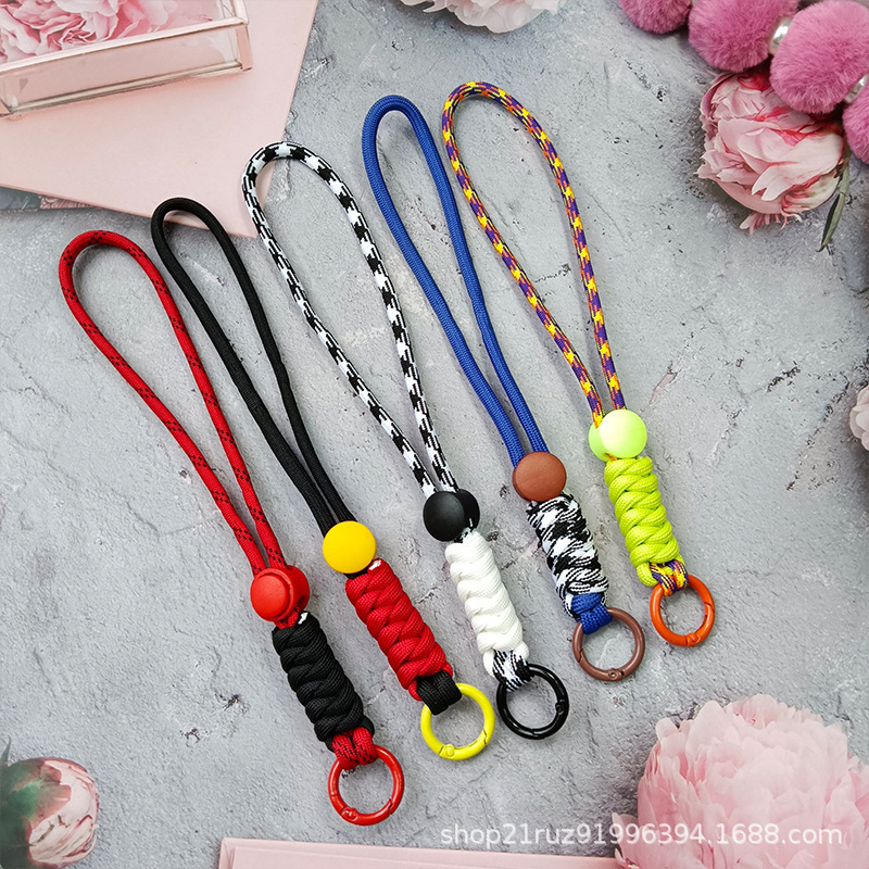 Mobile Phone Diagonal Lanyard Creative Long Color Matching Knotted Colorful Mobile Phone Case Original Design