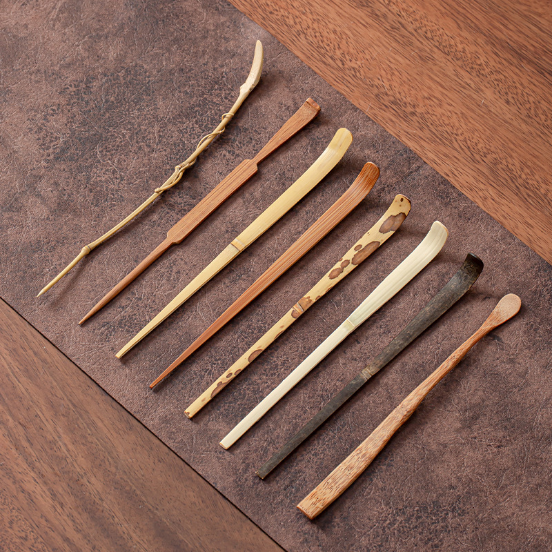 仿古竹制茶拨抹茶用手工茶勺茶扒日式茶匙功夫茶具茶道零配点茶