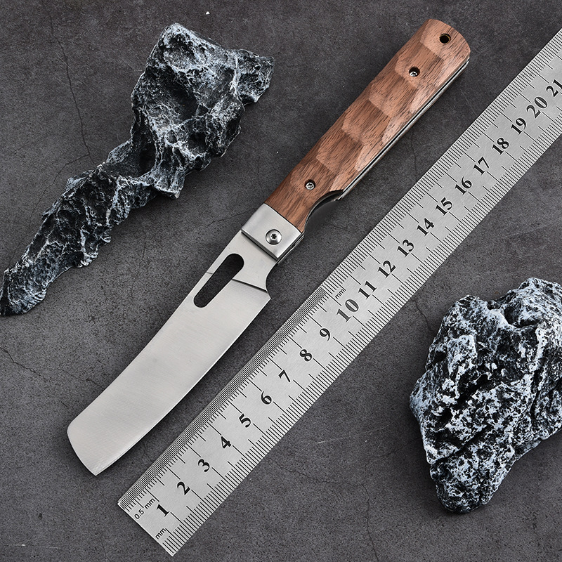 跨境热销不锈钢面包刀多功能厨房刀水果刀折叠刀切片刀野外露营刀