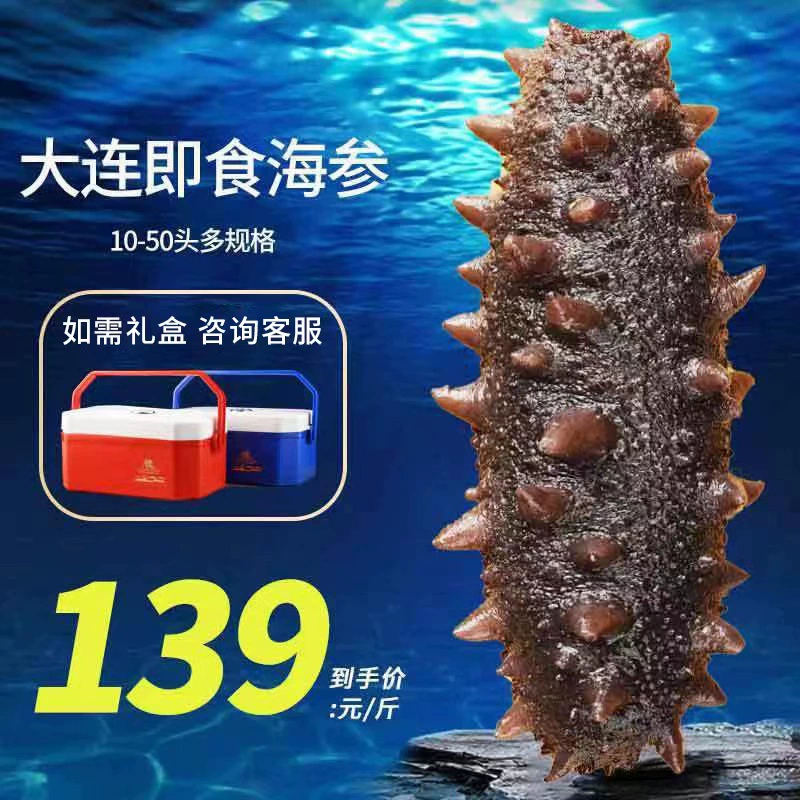 Shun Feng Почтовая фабрика Оптовая продажа Даляньский морской огурец Подарочные коробки быстрого приготовления Свежий огурец Ляо Apostichopus japonicus 500 г Беременные женщины