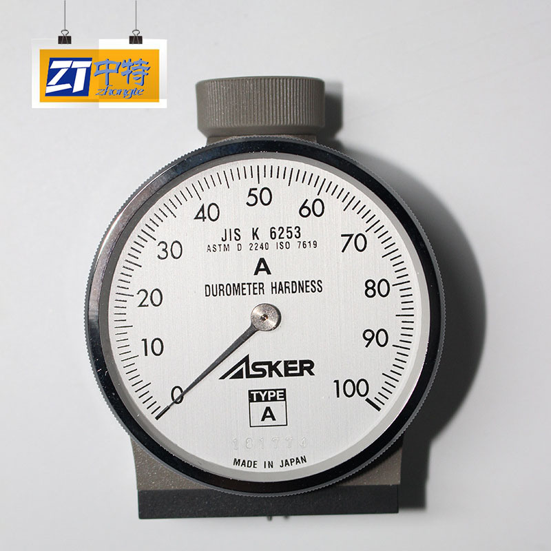 日本ASKER中等普通橡胶硬度计A型量程0-100度
