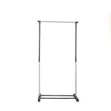 实用简约多功能衣架单杠不可伸缩晾衣架家用落地不锈钢可移动衣架