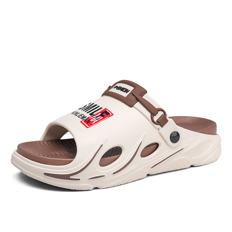 Verano de dos colores de dedos abiertos ventilados un hombre al aire libre casa dos zapatillas de playa zapatillas frías