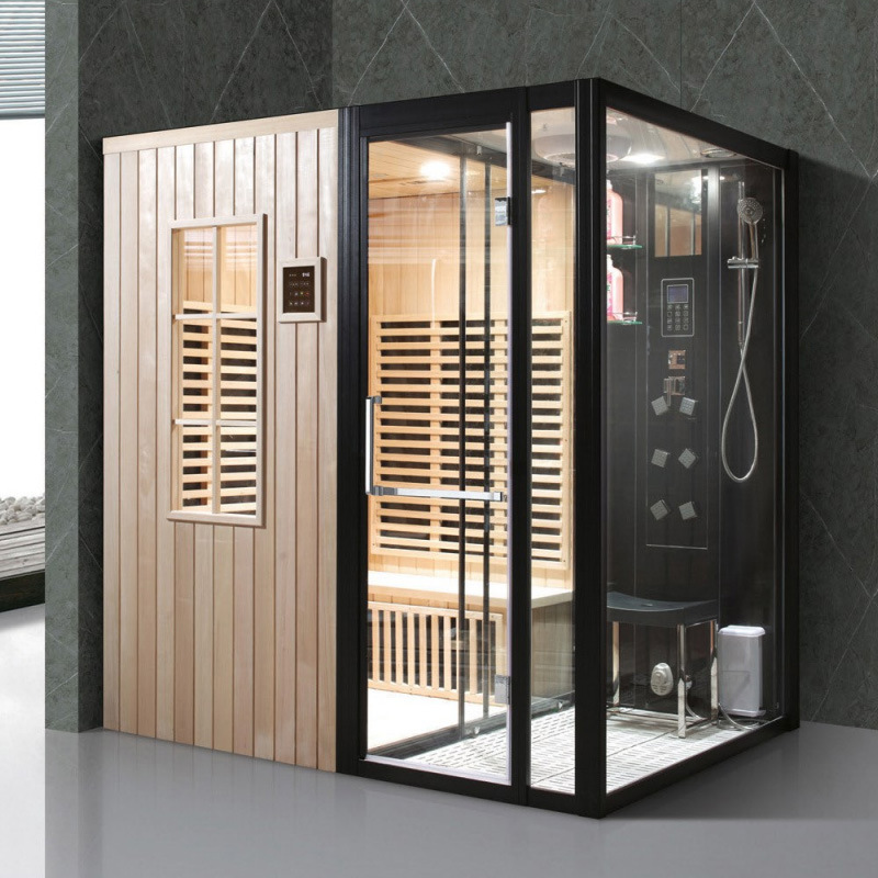Multifunctional Computer-Controlled Dry and Wet Steam Room, Shower Steam Room, Light Wave Room, Sauna Steam Room, Export Sauna