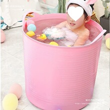 浴桶泡澡桶兒童洗澡可坐小孩游泳桶寶寶大號浴缸家用洗澡盆代喬菲