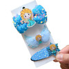 Children's hair accessory with bow for princess, hairgrip, hairpins, “Frozen”