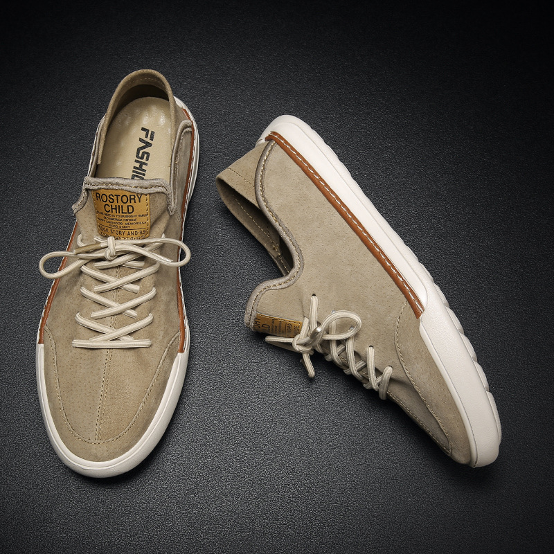 Zapatos de hombre 2023 nuevos zapatos de cuero de viaje de otoño zapatos casuales deportivos para hombres zapatos de moda para hombres zapatos de tablero de piel de cerdo