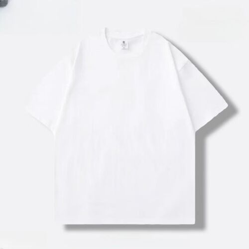 Heavyweight 300g Pure Cotton Short Sleeve T-shirt for Men and Women, Loose and Thick Top for Summer, Men's Fashion Brand Factory