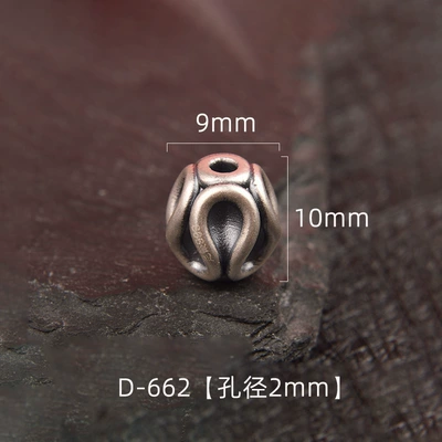 999 Pure Silver Multi-Faceted Beads Ufo Beads Spacer Beads Silver Beads DIY Crystal Bracelet Necklace Jewelry Accessories Handmade Accessories (Zərgərlik ara hissələri) - d-662