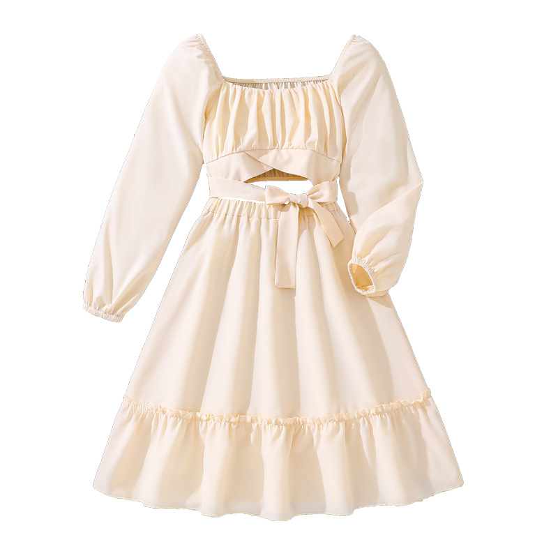 Vêtements d'automne pour filles de 6 à 12 ans, nouvelle robe de princesse à manches longues pour filles_voghion.com