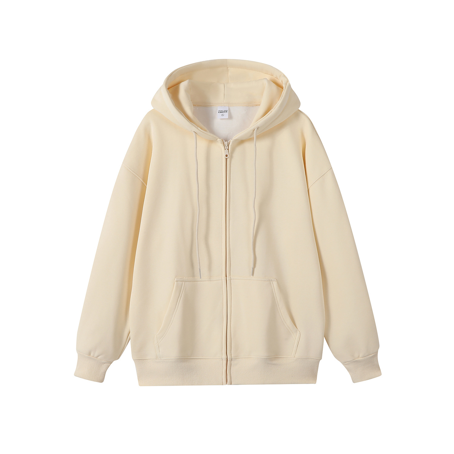 Hanorac cu fermoar și glugă din polar jachetă termică iarnă_voghion.com