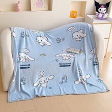 三丽鸥法兰绒毛毯午睡毯办公室空调毯被子儿童幼儿园盖毯子外贸批