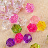 16mmdiy handmade beaded vase flat plate hexagonal acrylic transparent loose bead material wholesale