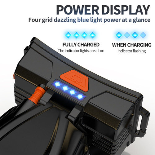 Headlamp with Long-lasting High-Intensity Lithium Battery, Wearable with Charging Sensing, Mining Lamp for Outdoor High-Intensity LED Headlamp, Wholesale and Distribution