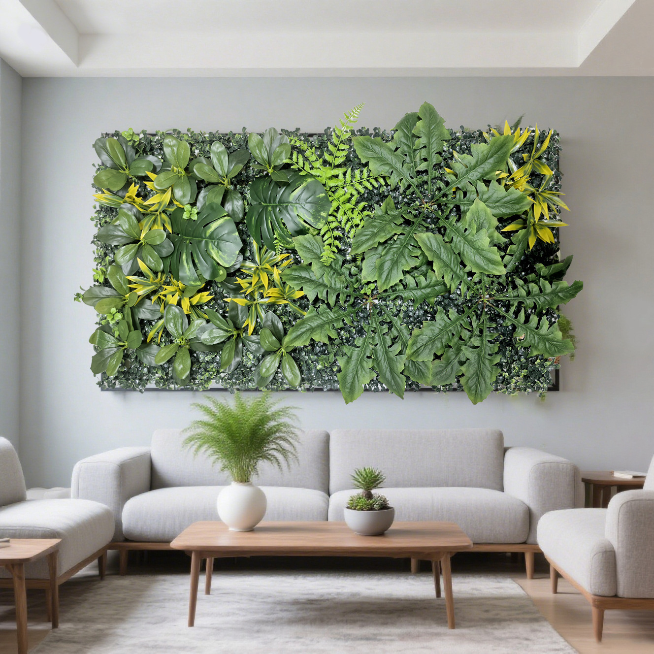 Amazon transfronterizo 50 × 100 cm pared de plantas artificiales de hierba de milán decoración de pared exterior balcón