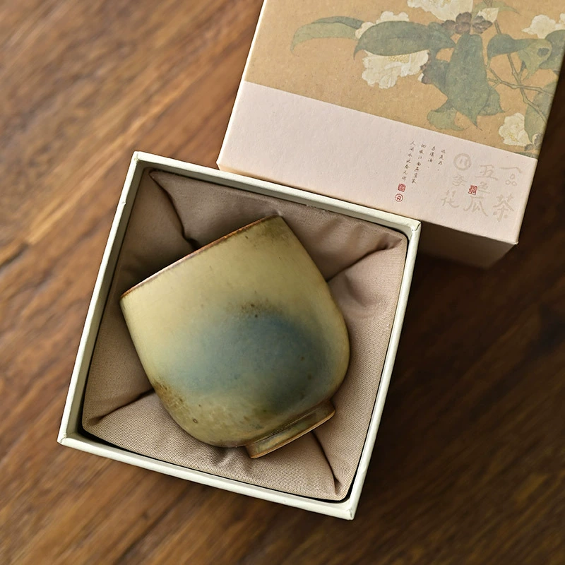 Чашка для чая (Jingdezhen), ручная роспись, чайхуанская печная глазурь, керамическая, ручная работа