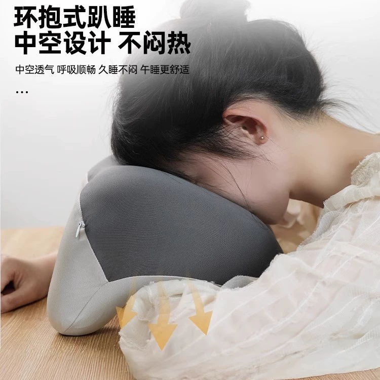 Handheld protective neck pillow for students, with neck protection