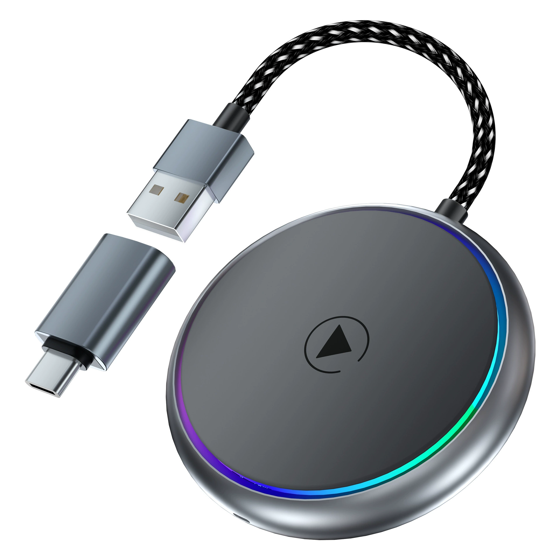 Беспроводной адаптер для CarPlay и Android Auto с функцией звукозаписи и проекции экрана для автомобиля