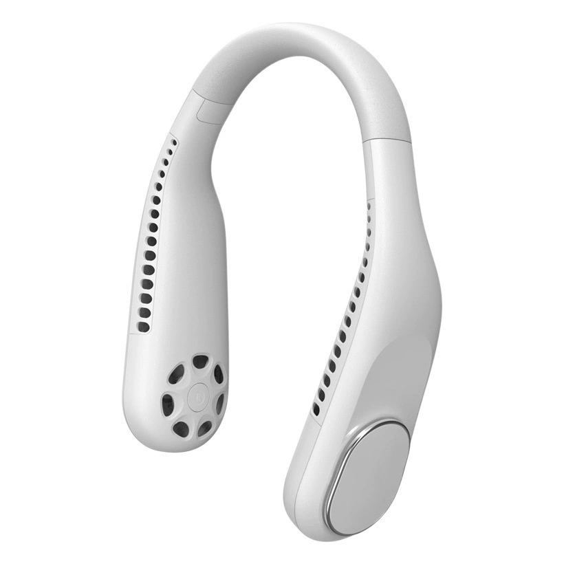 Трансграничный Новый подвесной шейный вентилятор USB перезаряжаемый портативный безлопастный вентилятор для спорта на открытом воздухе бесшумный подвесной шейный небольшой вентилятор