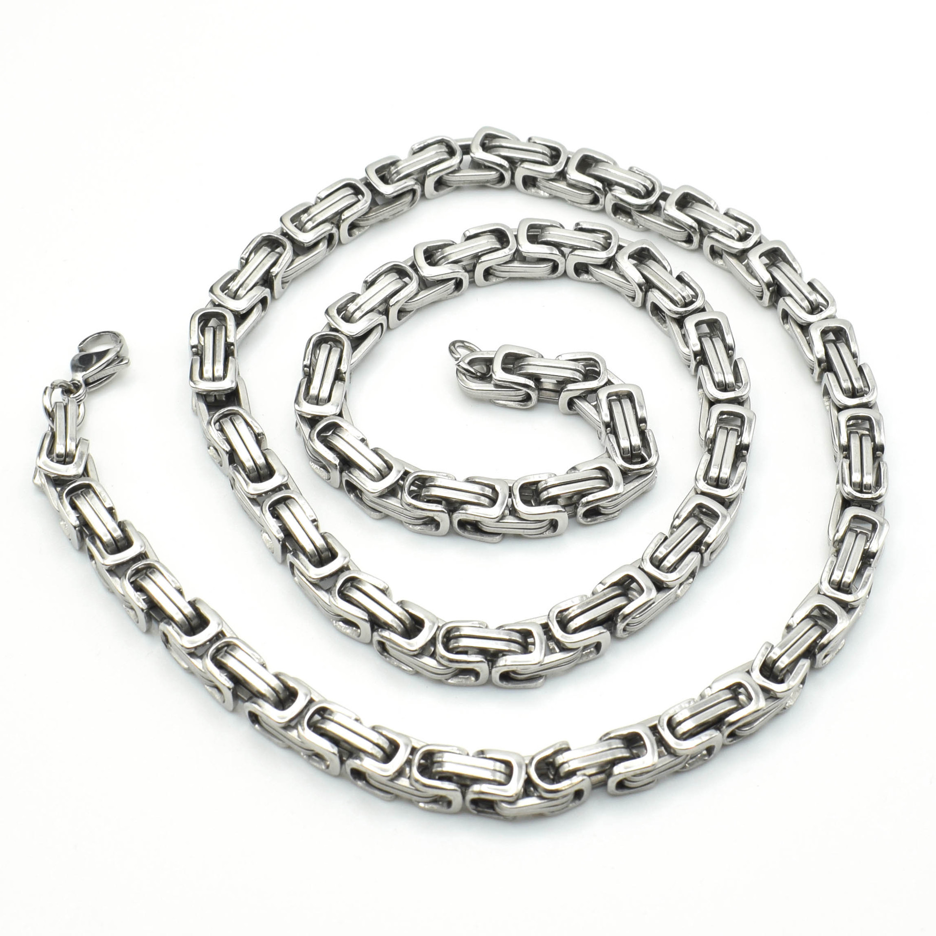 Emperor Byzantine Necklace For Men In Stainless Titanium Steel_voghion.com