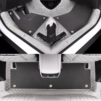 Ayaqaltılar (Kovriklər), Floor Mats, Compatible with 26 Models - 26-models-of-tiggo-8-free-anti-kick-mat-double-layer-foot-mat-snowy-sky-gray