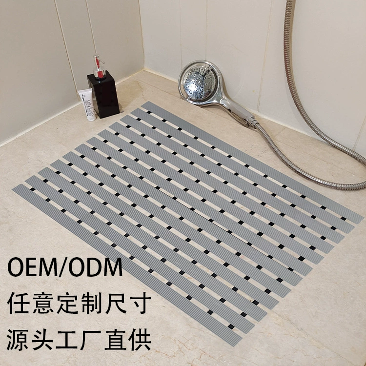 Новый тонкий коврик для душа из ПВХ, нескользящий, для ванной комнаты, прямые поставки с завода, предзаказ весна 2026