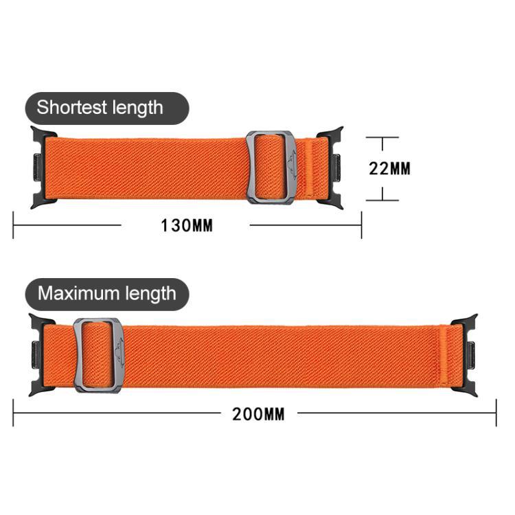 Para Samsung Galaxy Watch8 Stretch Nylon Correa de reloj deportiva de negocios correa de reloj de buey