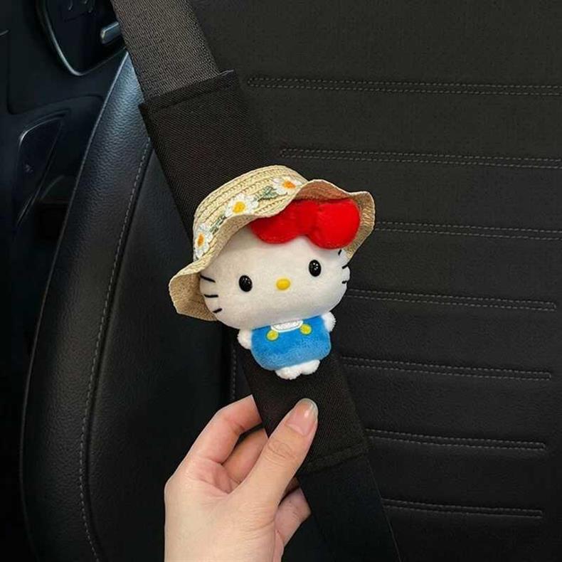 Car Seat Belt Shoulder Pads for Women, Cute and Soft, Anti-Neck Strangulation, Couple's Car Protection and Decorative Covers