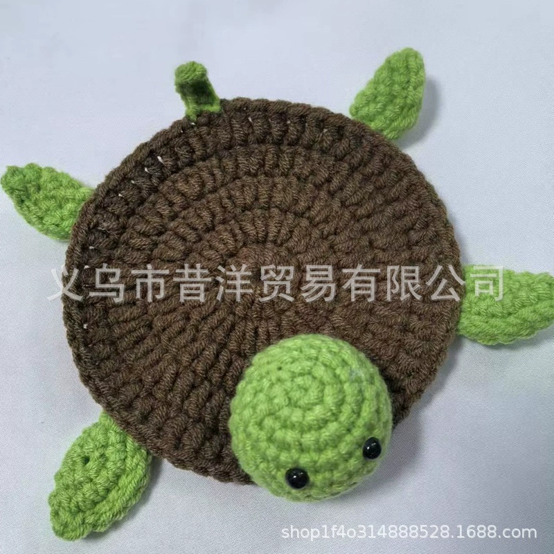 Новый ручной работы Yarn Crochet маленькая черепашка подставка для кружек ручная вязка милая черепашка теплоизоляционная прокладка