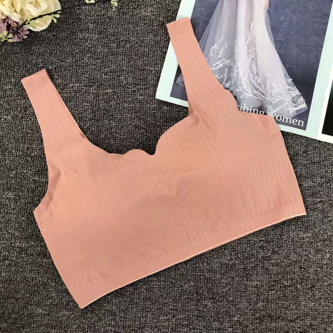 Nuevo chaleco sin costuras de alta elasticidad de alta calidad de dama sin anillo de acero bra de yoga ropa interior deportiva mujer al por mayor