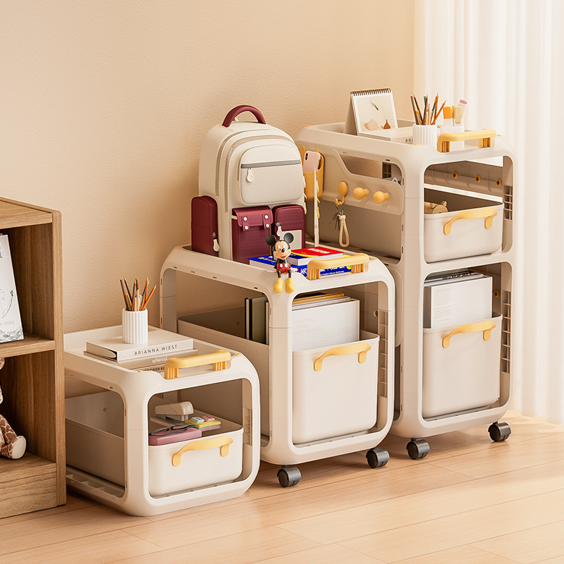 Estante para mochila escolar, escritorio extraíble, canasta, estante para cochecito para el hogar, fondo de mesa, bolsa, almacenamiento de artefacto con polea