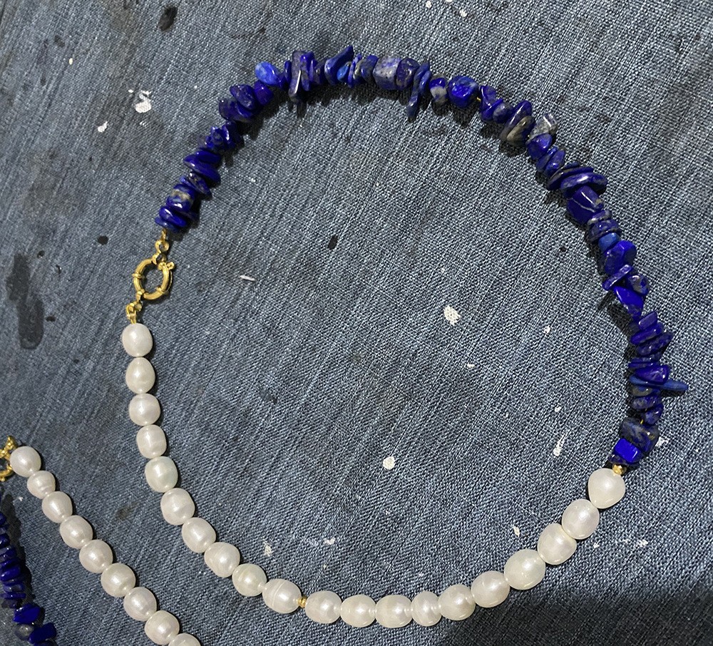 32g Weight Bracelets, Necklace Classification 2 PCS/Package Quantity Holiday, Daily Occasion Beaded, Freshwater Pearl, Titanium Steel Material Geometric Pattern Women's Gender Casual, Simple Style Style 2 PCS/Package Beaded Freshwater Pearl Titanium Steel Freshwater Pearl Jewelry Sets 39