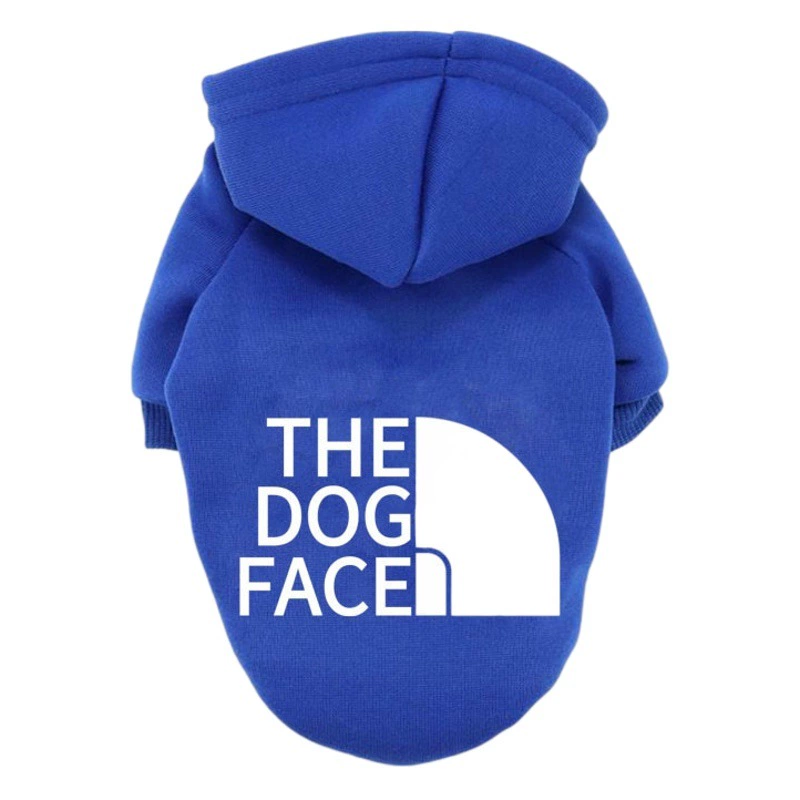 Трансграничная осенне-зимняя одежда для собак Свитер для собак Толстовка с капюшоном для собак Метод одежды для домашних животных Dou Golden Hair Большой, средний и маленький на флисовой подкладке