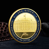 Spot wholesale gold coins White House Biden Budon Caint Color Gold Monument to Foreign Trade Digital Virtual Coins Virtual Coin Collection Gift