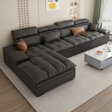 批发意式极简科技布沙发现代简约轻奢沙发客厅2023新款免洗乳胶法
