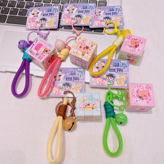 本物のカピバラ 3 レベルルービックキューブキーホルダーペンダント知育玩具減圧小物人形スクールバッグペンダント